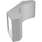 Ekena Millwork 5 1/2-in. W x 12-in. D x 16-in. H Legacy Architectural Grade PVC Knee Brace BRCP055X12X16LEC - alternate 5
